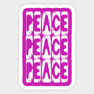 Peace - all you need is world peace Sticker